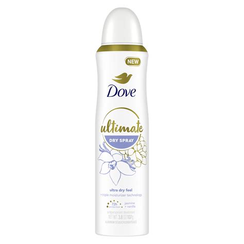 Dove ultimate dry spray - Secret Dry Antiperspirant Deodorant for women, is exactly what you need to take on whatever life throws at you. Its powerful yet gentle on skin 48-hour sweat and odor protection gets to work instantly, and dries just as fast, giving you weightless protection from dawn till dusk. And because you care about what you put on your body, we also have ...